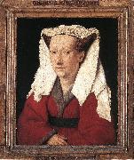EYCK, Jan van Portrait of Margareta van Eyck sdf oil on canvas